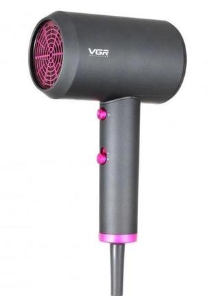 Профессиональный фен для укладки и сушки волос vgr v-400 2000 Вт 3 темперарных 2 скоростных режима4 фото