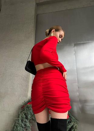 Сукня з квіткою ручної роботи3 фото