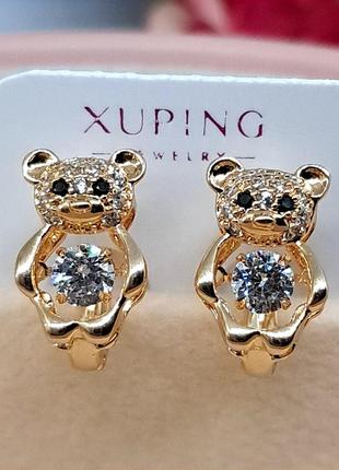 Детские серьги из медицинского золота