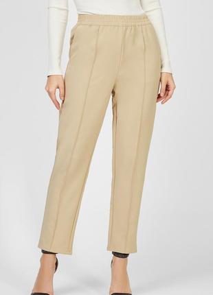 Женские бежевые брюки na-kd