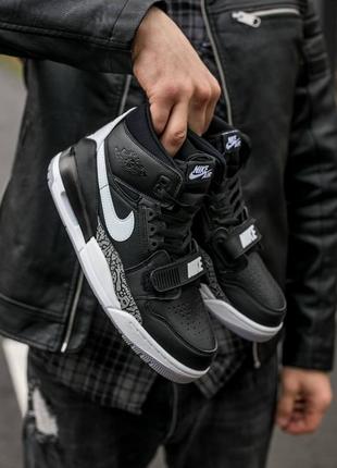 Мужские кроссовки nike air jordan legacy 312 black cement.2 фото