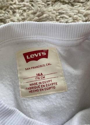 Базовый белый свитшот от levi’s ,p.xxs-xs5 фото