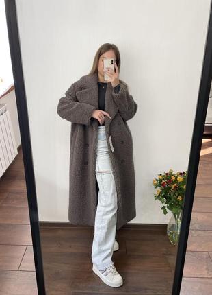 Пальто шубка шуба тедди тедді зара zara дублянка