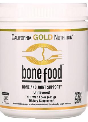 California gold nutrition bone food добавка для поддержки здоровья костей и суставов 411 г cgn-02068