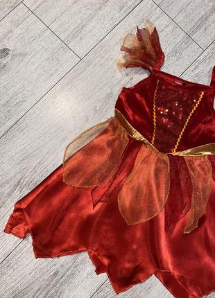 Карнавальна сукня новорічне плаття на дівчинку 3/4 роки2 фото
