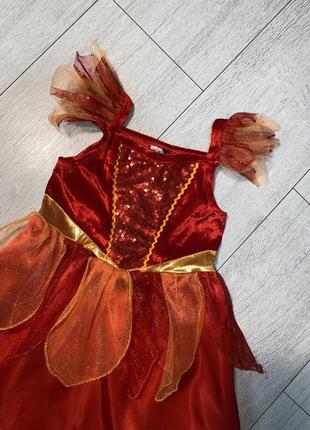 Карнавальна сукня новорічне плаття на дівчинку 3/4 роки3 фото