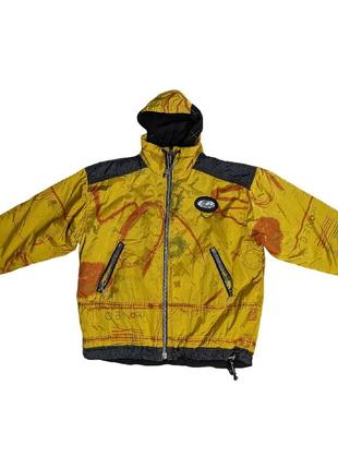 Винтажная зимняя куртка luhta. желтая, теплая куртка. vintage