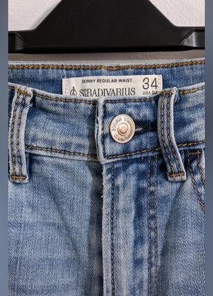 Джинсы скинни с высокой посадкой stradivarius denim jeans3 фото