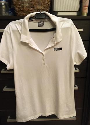 Белая футболка puma1 фото