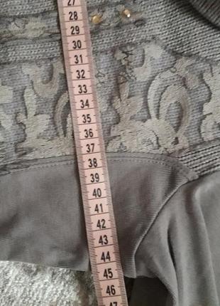 Трикотажный свитера трикотаж с шерстью цвет тауп бохо авангард carnaby4 фото