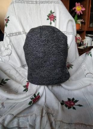 Супер шапка сірого кольору"giesswein"54-55см.,100%шерсть,австрія.4 фото