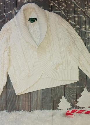 Кофта укорочена ralph lauren біла розмір м