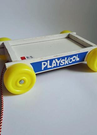 Вінтажний міцний вагон каталка вінтаж playskool1 фото