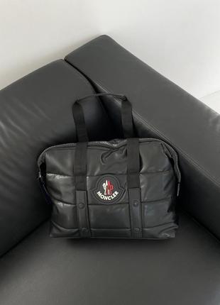 Сумка спортивная в стиле moncler puff black