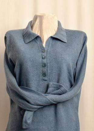 Базовий светр поло бренду adagio, шовк + кашемір1 фото