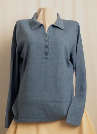 Базовий светр поло бренду adagio, шовк + кашемір3 фото