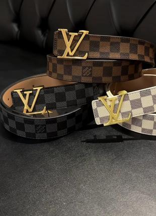 Ремень пояс женский кожаный в стиле louis vuitton / ремень пояс женский кожаный ✨