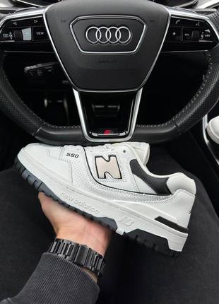 Мужские кроссовки new balance 550 low white sand black 41-42-43-44-45