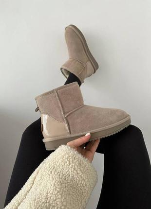 👟 уггі    mini cappuccino lacquer 🩷     розпродаж sale / наложка bs👟