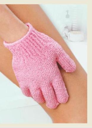 🔥 мочалка перчатка для пилинга ling feng body scrubber glove антицеллюлитная1 фото