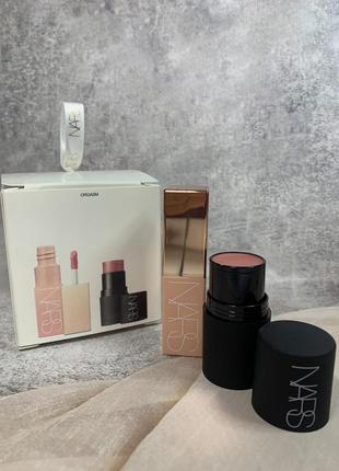 Подарунковий набір для губ та щік nars mini orgasm blush duo2 фото