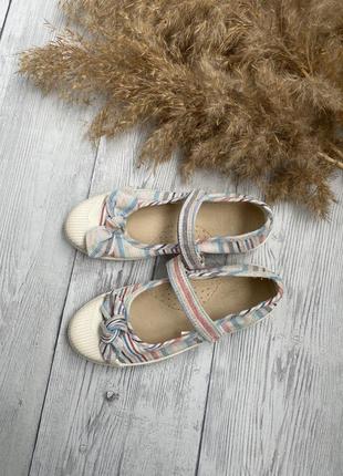 Текстильные балетки, туфли 31 размер uk 12, eu 31 по стельке 19,5 см