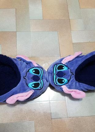 Мега теплые, красивые тапочки стич, stitch disney 31-35 р-р 20-22 см