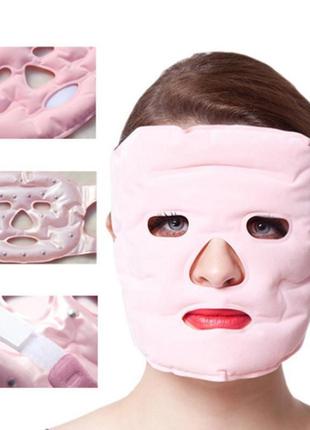 Многоразовая, новая, гелевая турмалиновая, магнитная маска для лица.