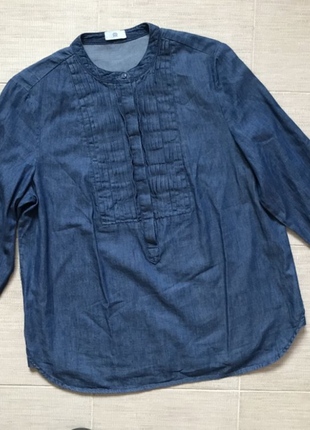 Блузка рубашка хлопковая, под джинс, французского бренда la redoute. 42 евро7 фото