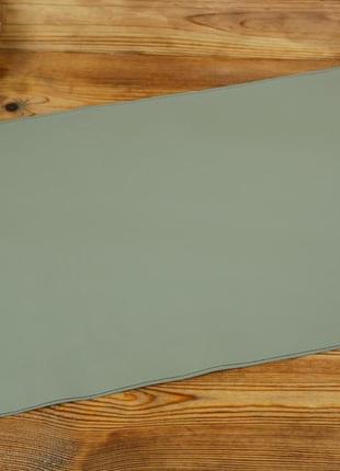 Шкіряний бювар, підкладка на стіл 375 х 600 мм, натуральна шкіра grand, колір сірий3 фото
