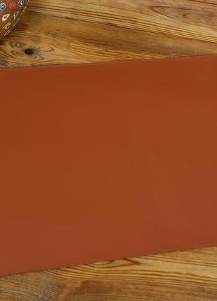 Шкіряний бювар, підкладка на стіл 375 х 600 мм, натуральна шкіра grand, колір коричневый, відтінок коньяк3 фото