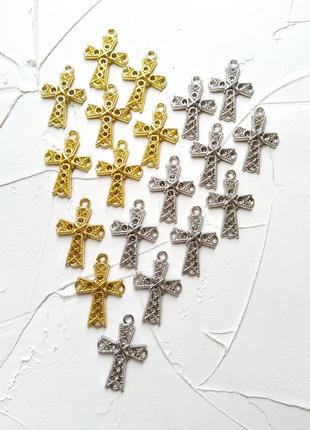 Подвеска серебро крестик