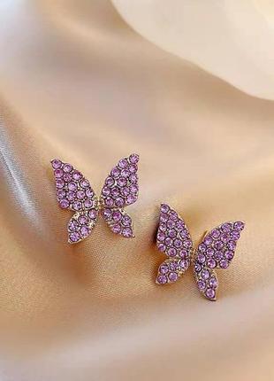 Жіночі сережки метелики 🦋