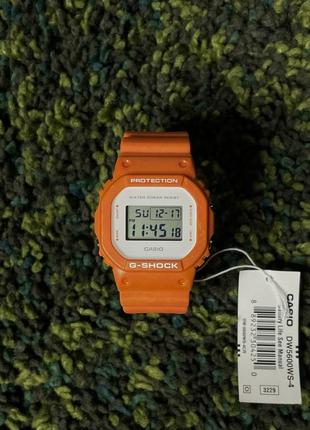 Часы саsio g-shock dw-5600ws-4 orange (new) | original1 фото