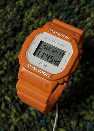 Часы саsio g-shock dw-5600ws-4 orange (new) | original2 фото