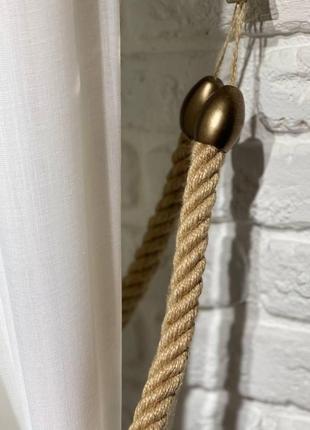 Подхват для штор канат мешковина