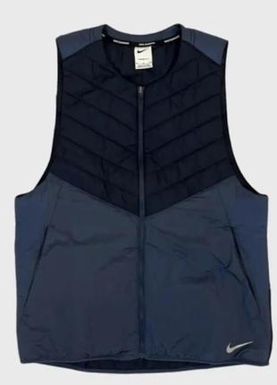 Жилетка муж. nike therma-fit adv down running vest (арт. dj0533-475)4 фото