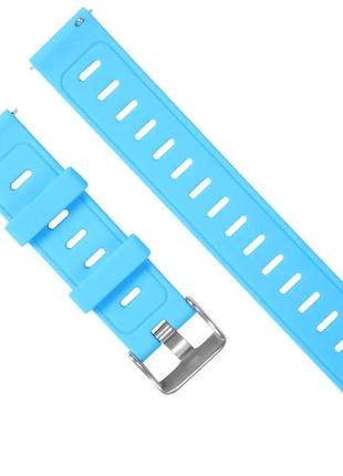 Ремешок силиконовый для смарт часов blue ширина - 22 мм.