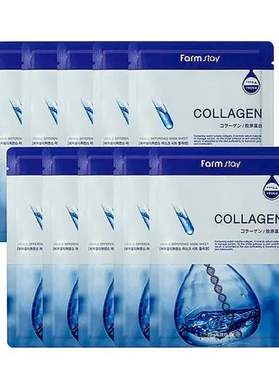 Маска для обличчя з колагеном farmstay visible difference mask sheet collagen1 фото