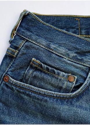 Мужские голубые джинсовые шорты h&m на пуговицах6 фото