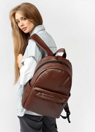 Місткий, зручний рюкзак жіночий sambag zard - шоколад