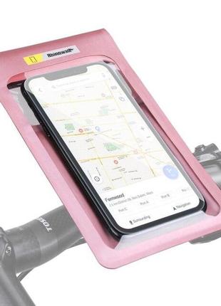 Велочехол rhinowalk bike phone 7.2 sk300 pink