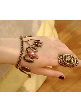 🏵️ ультра модное кольцо перстень винтажного стиля, 16-16,5 р., артикул 90874 фото