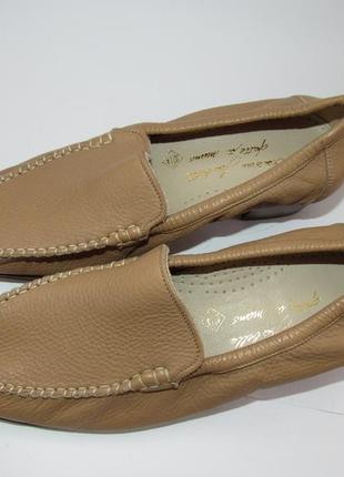 Шикарні шкіряні туфлі мокасини італія t194 фото