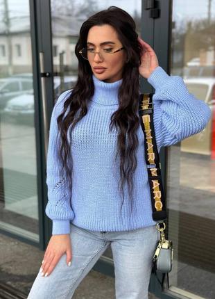 Женский свитер под горло, 42-48