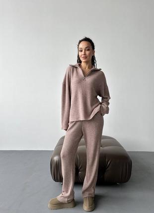 Костюм вязка, свитер + брюки1 фото