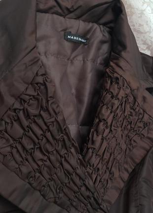 Італійська демі куртка з поясом, р. s-m8 фото