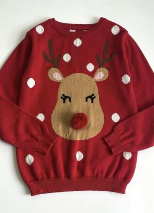 Свитер primark новогодний 5-6 лет