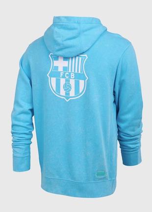 Шикарное худи nike barcelona tie dye nsw hoodie light blue3 фото
