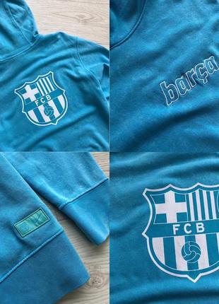 Шикарное худи nike barcelona tie dye nsw hoodie light blue6 фото